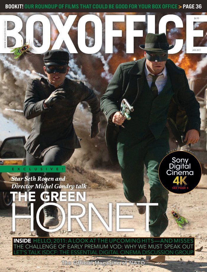 BOXOFFICE magazine side cover  January 2011
