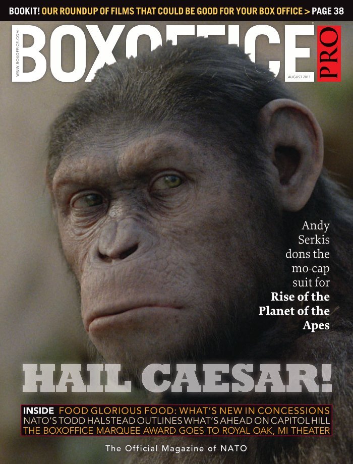 BOXOFFICE magazine side cover  August 2011