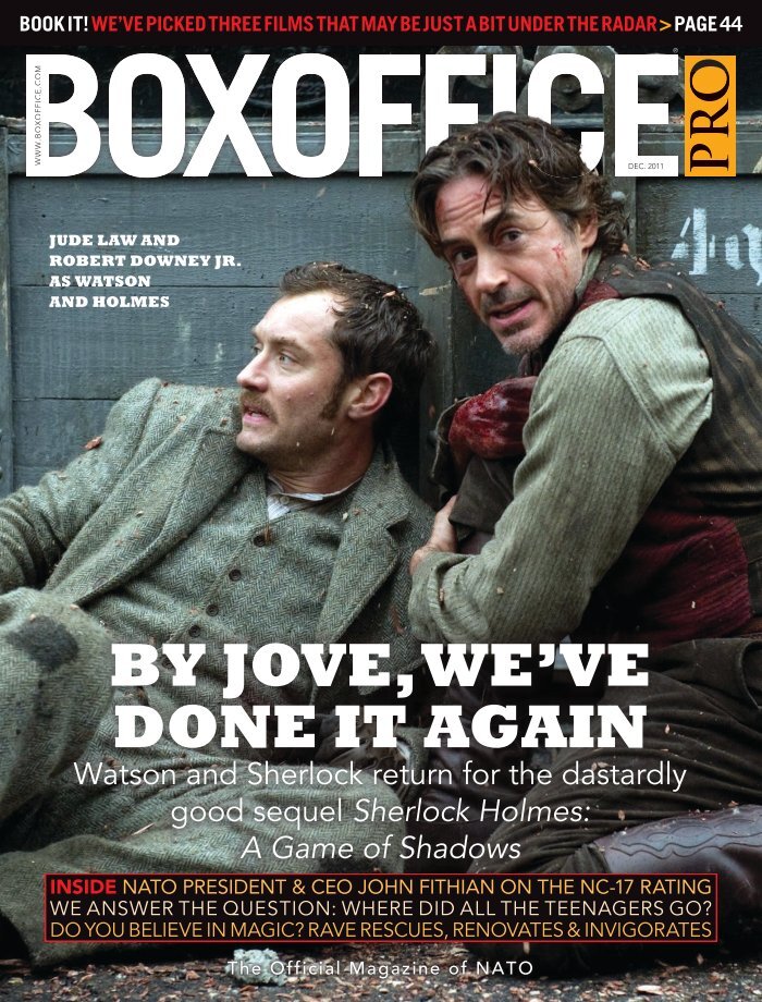 BOXOFFICE magazine side cover  December 2011