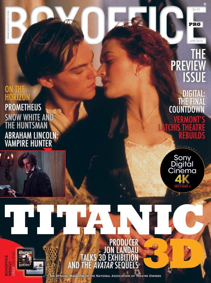 BOXOFFICE magazine side cover  April 2012