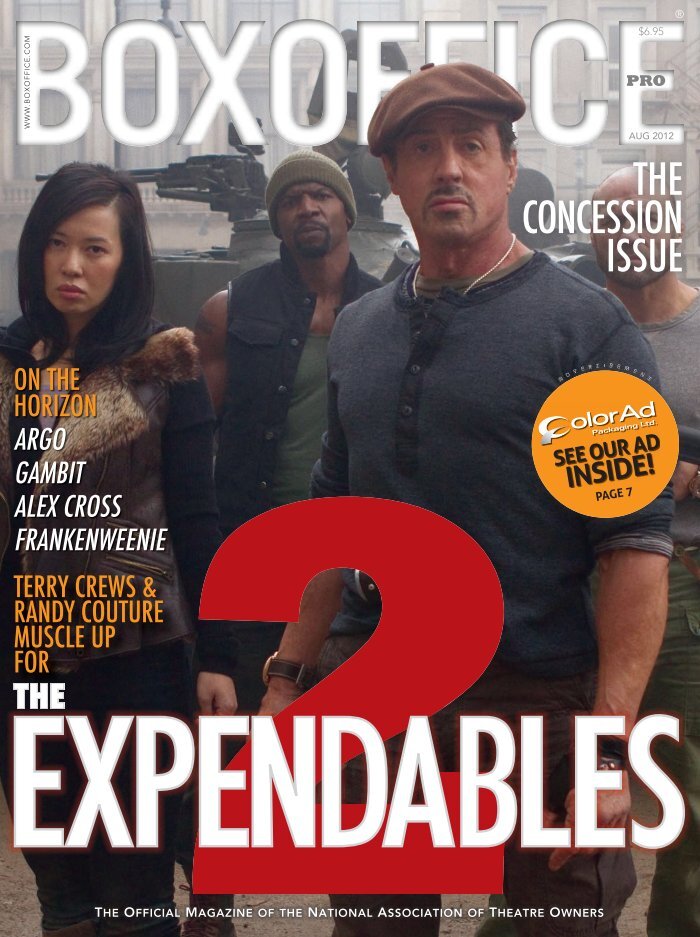 BOXOFFICE magazine side cover  August 2012