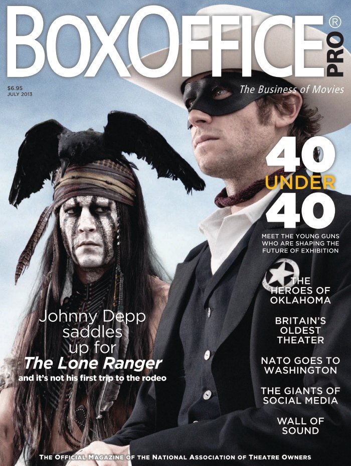 BOXOFFICE magazine side cover  July 2013