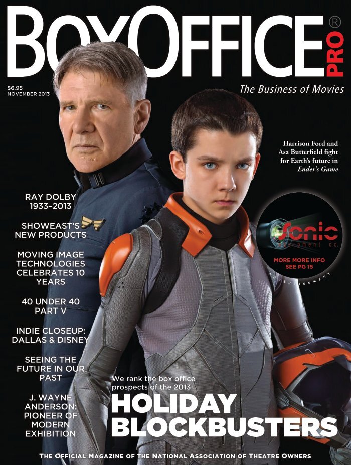 BOXOFFICE magazine side cover  November 2013
