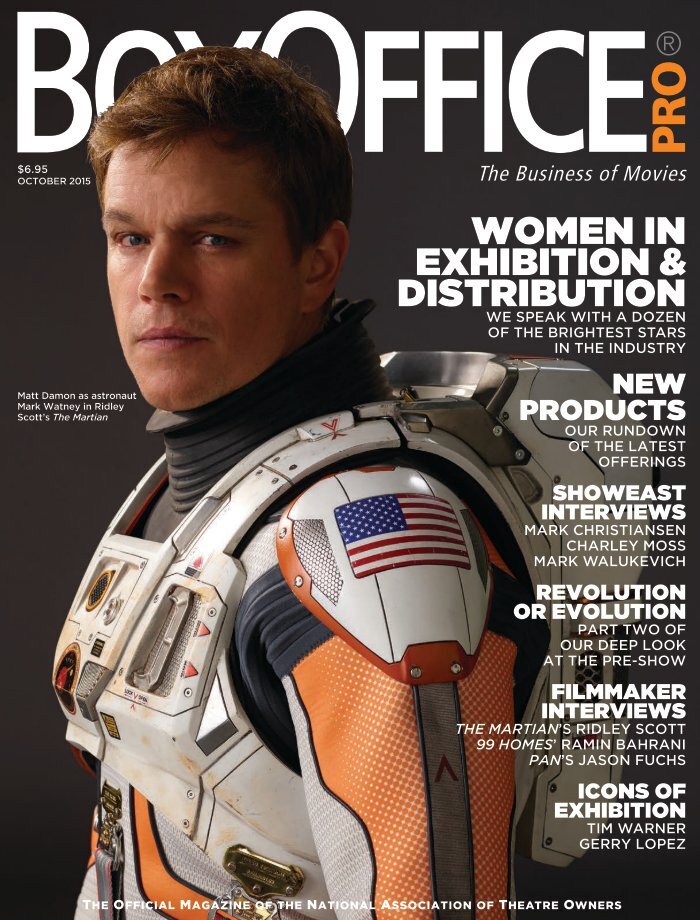 BOXOFFICE magazine side cover  October 2015