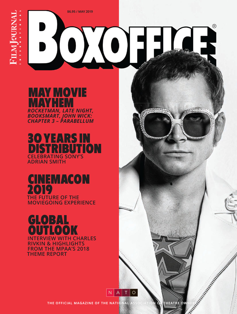 BOXOFFICE magazine side cover  May 2019