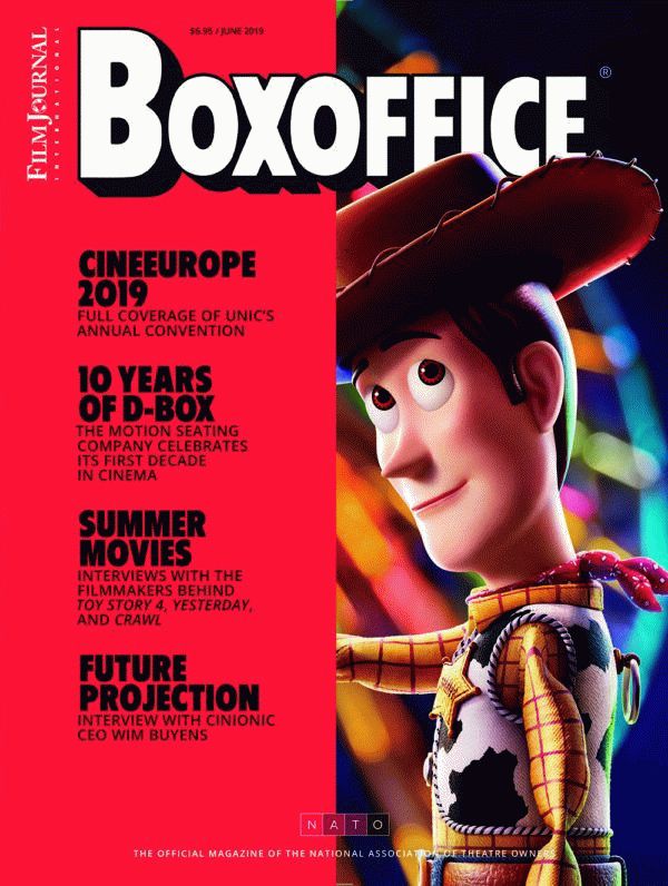 BOXOFFICE magazine side cover  June 2019