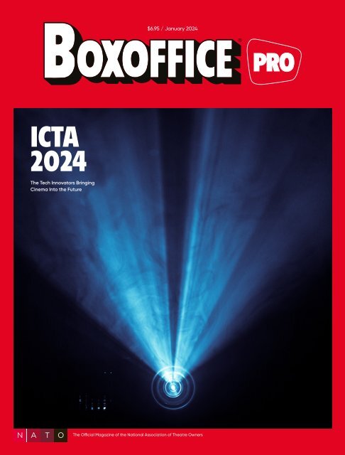 BOXOFFICE magazine side cover  January 2024