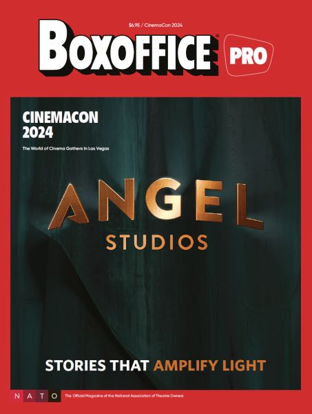 BOXOFFICE magazine side cover  April/May 2024