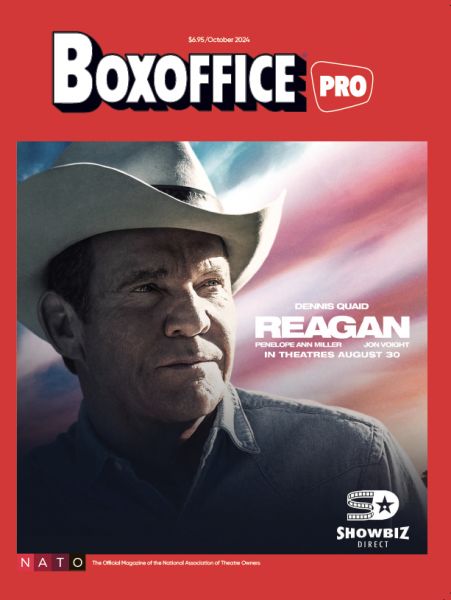 BOXOFFICE magazine side cover  October 2024