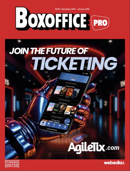 BOXOFFICE magazine cover  December 2025/ January 2026 