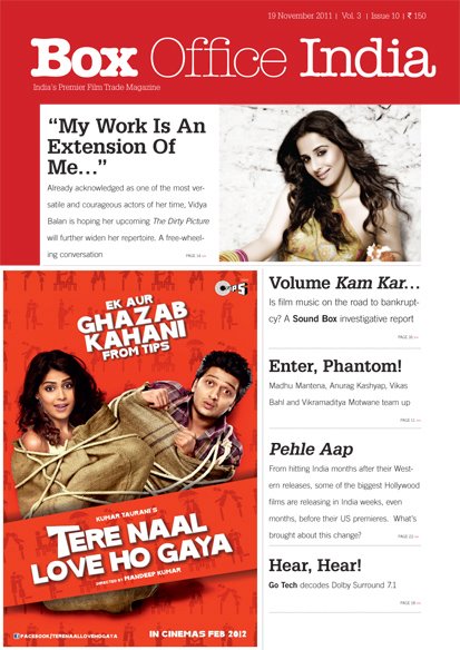 BOXOFFICE INDIA magazine side cover 19 November 2011