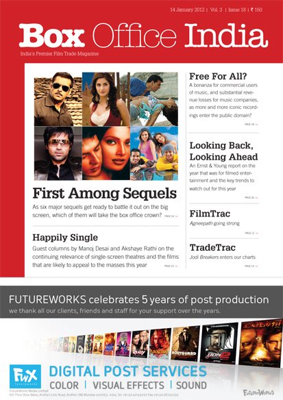 BOXOFFICE INDIA magazine side cover 14 January 2012