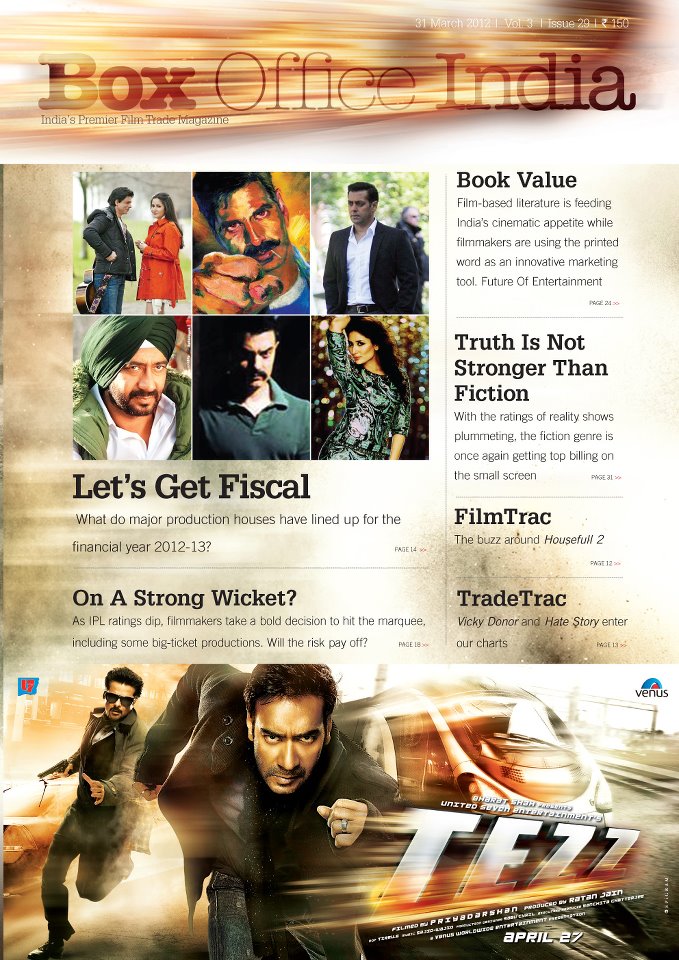 BOXOFFICE INDIA magazine side cover 31 March 2012