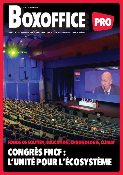 BOXOFFICE PRO magazine side cover Issue 477 9 October 2024