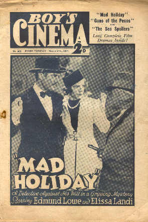 BOYS CINEMA magazine side cover Issue 901 20 March 1937