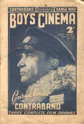 BOYS CINEMA magazine side cover Issue 1066 18 May 1940