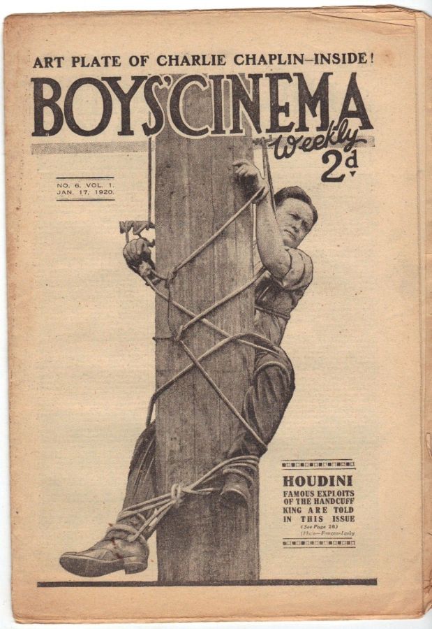 BOYS CINEMA magazine side cover Issue 6 17 January 1920
