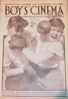 BOYS CINEMA magazine side cover  Vol 2 # 27 12 June 1920
