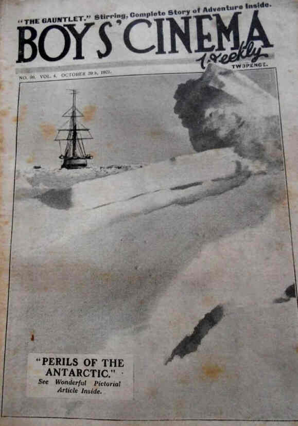 BOYS CINEMA magazine side cover Issue 99 29 October 1921
