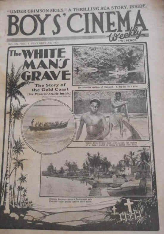 BOYS CINEMA magazine side cover Issue 104 4 December 1921
