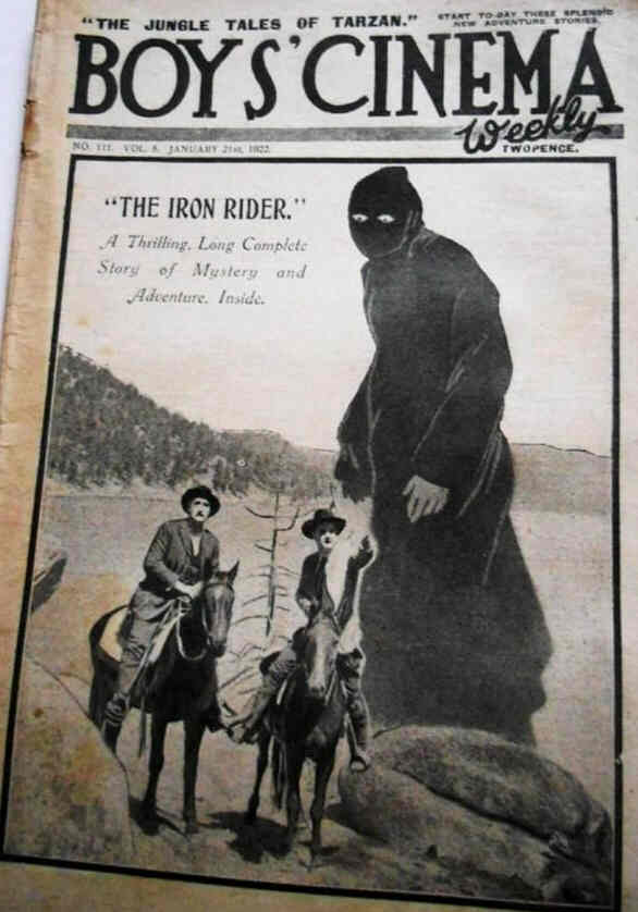 BOYS CINEMA magazine side cover Issue 111 21 January 1922