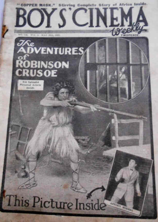 BOYS CINEMA magazine side cover Issue 128 20 May 1922