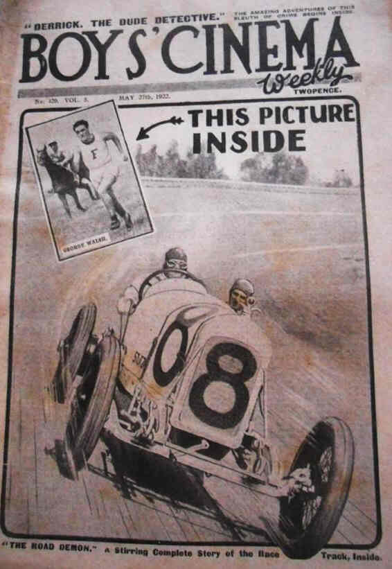 BOYS CINEMA magazine side cover Issue 129 27 May 1922