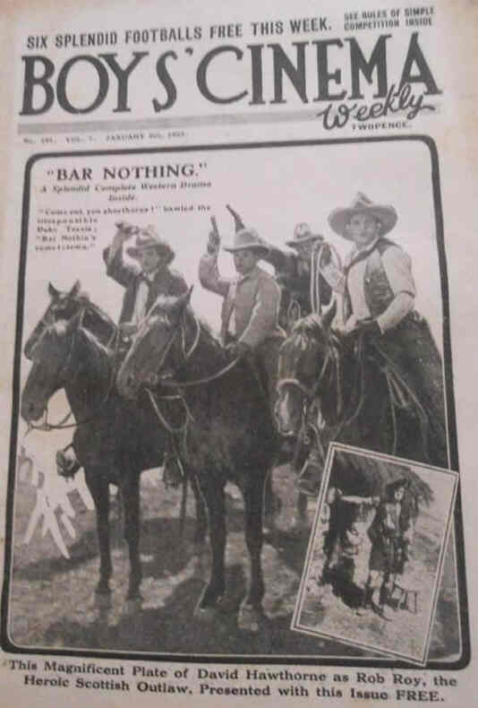 BOYS CINEMA magazine side cover Issue 161 6 January 1923