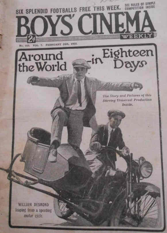 BOYS CINEMA magazine side cover Issue 168 24 February 1923