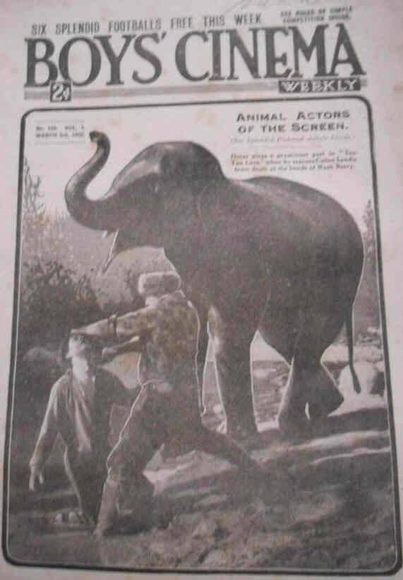 BOYS CINEMA magazine side cover Issue 169 3 March 1923