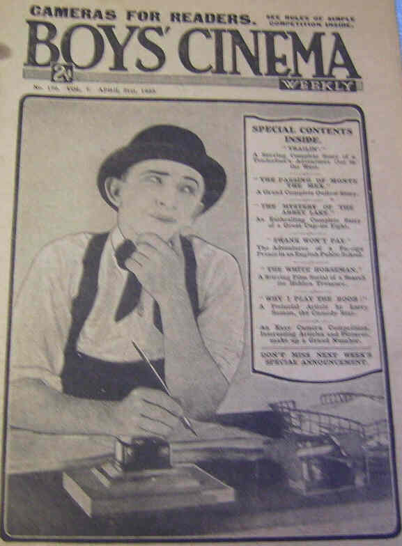 BOYS CINEMA magazine side cover Issue 176 21 April 1923