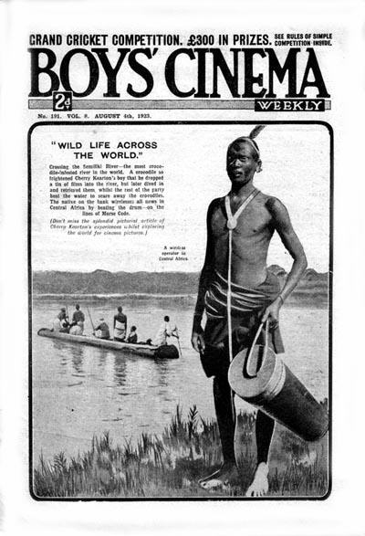 BOYS CINEMA magazine side cover Issue 191 4 August 1923