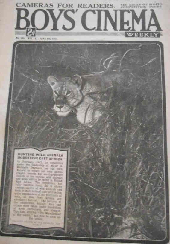 BOYS CINEMA magazine side cover Issue 183 9 June 1923