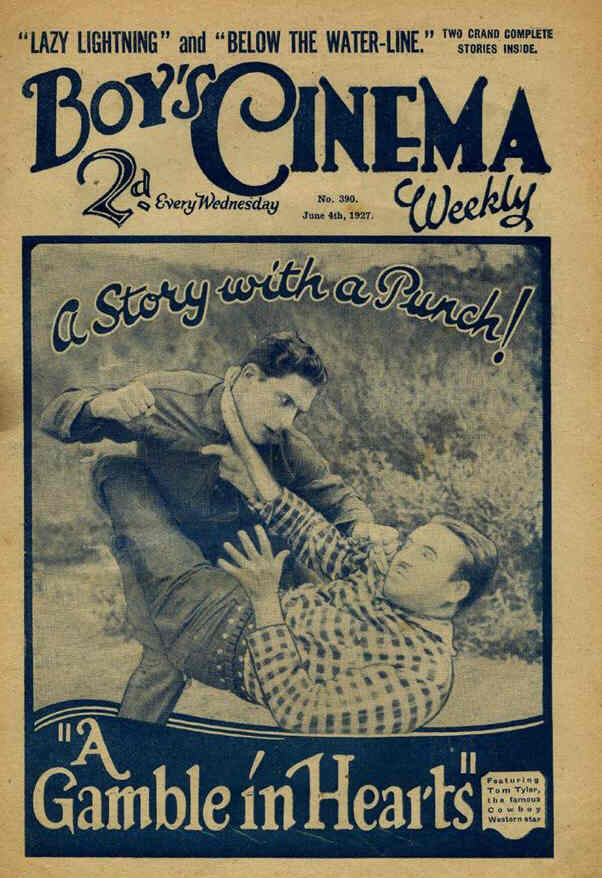 BOYS CINEMA magazine side cover Issue 390 4 June 1927