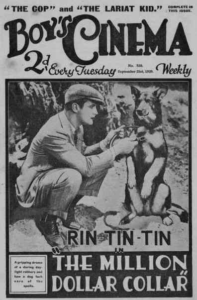 BOYS CINEMA magazine side cover Issue 510 21 September 1929