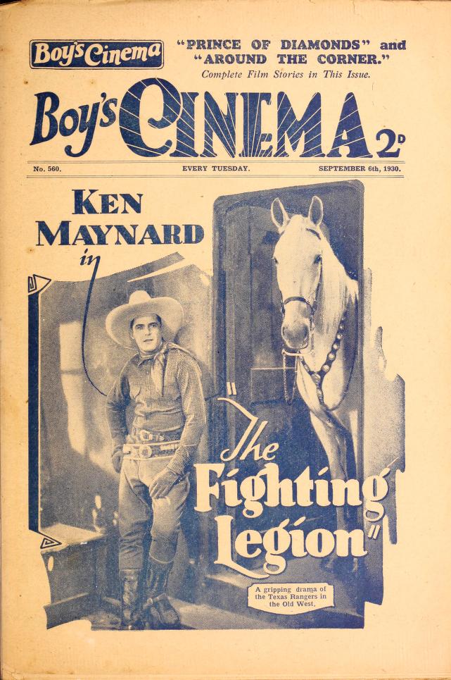 BOYS CINEMA magazine side cover Issue 560 6 September 1930