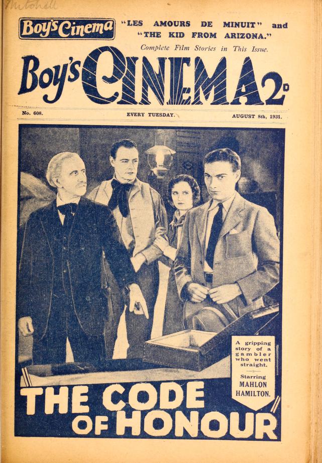 BOYS CINEMA magazine side cover Issue 608 8 August 1931