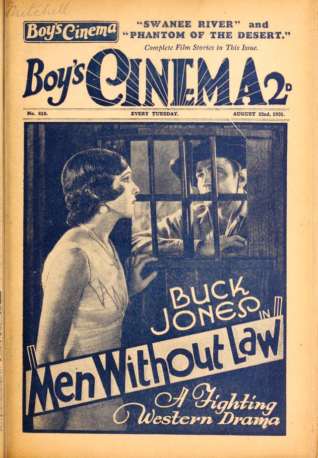 BOYS CINEMA magazine side cover Issue 610 22 August 1931