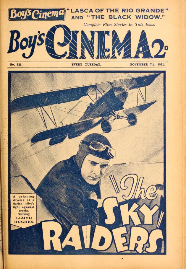 BOYS CINEMA magazine side cover Issue 621 7 November 1931