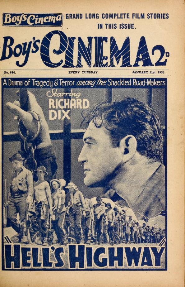 BOYS CINEMA magazine side cover Issue 684 21 January 1933