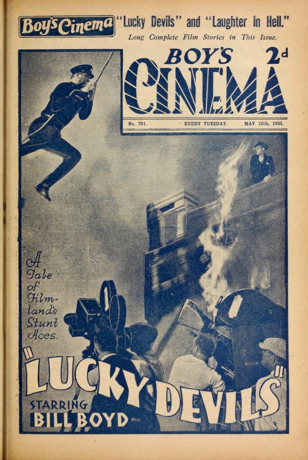 BOYS CINEMA magazine side cover Issue 701 20 May 1933