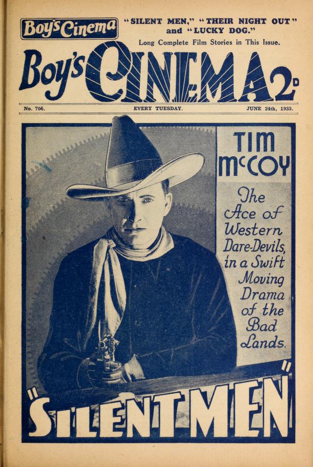 BOYS CINEMA magazine side cover Issue 706 24 June 1933