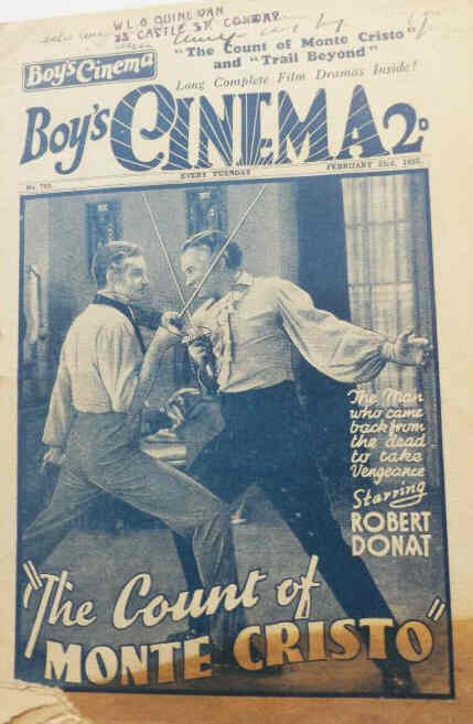 BOYS CINEMA magazine side cover Issue 793 23 February 1935