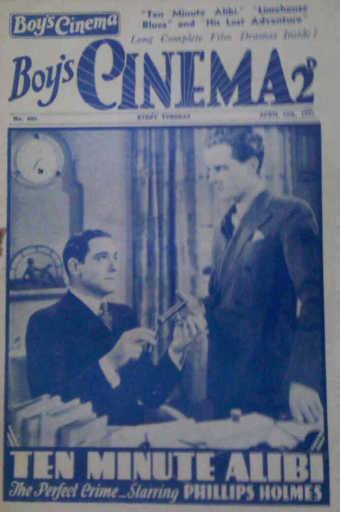 BOYS CINEMA magazine side cover Issue 800 13 April 1935
