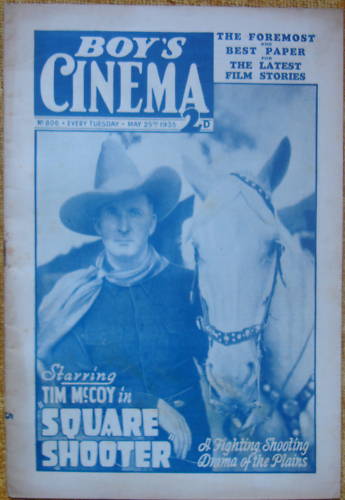 BOYS CINEMA magazine side cover Issue 806 25 May 1935