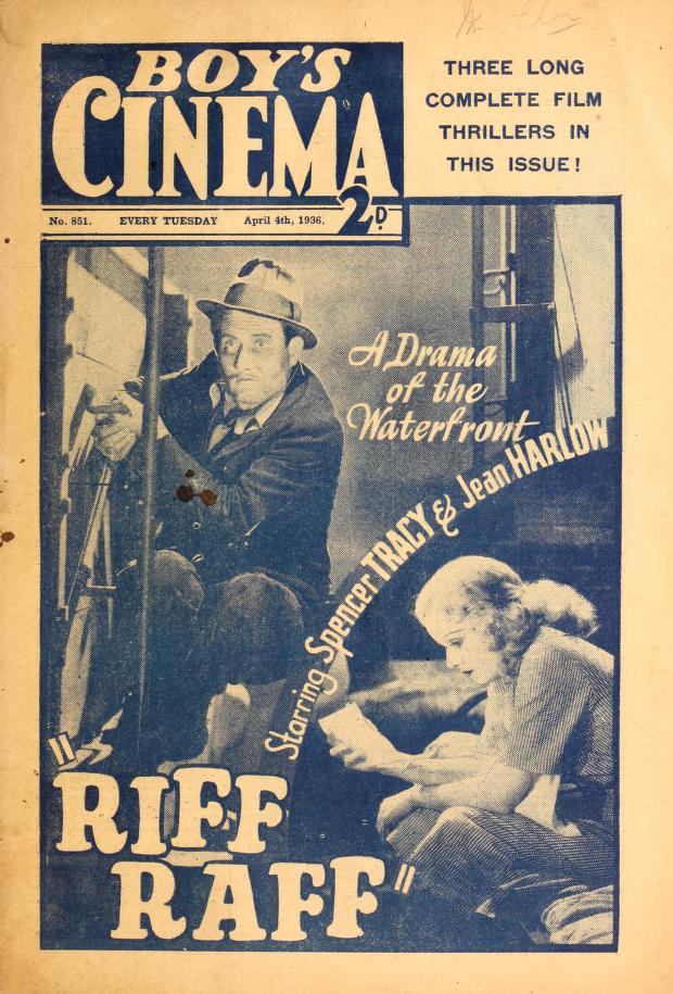 BOYS CINEMA magazine side cover Issue 851 4 April 1936