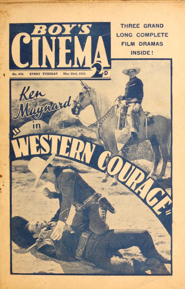 BOYS CINEMA magazine side cover Issue 858 23 May 1936