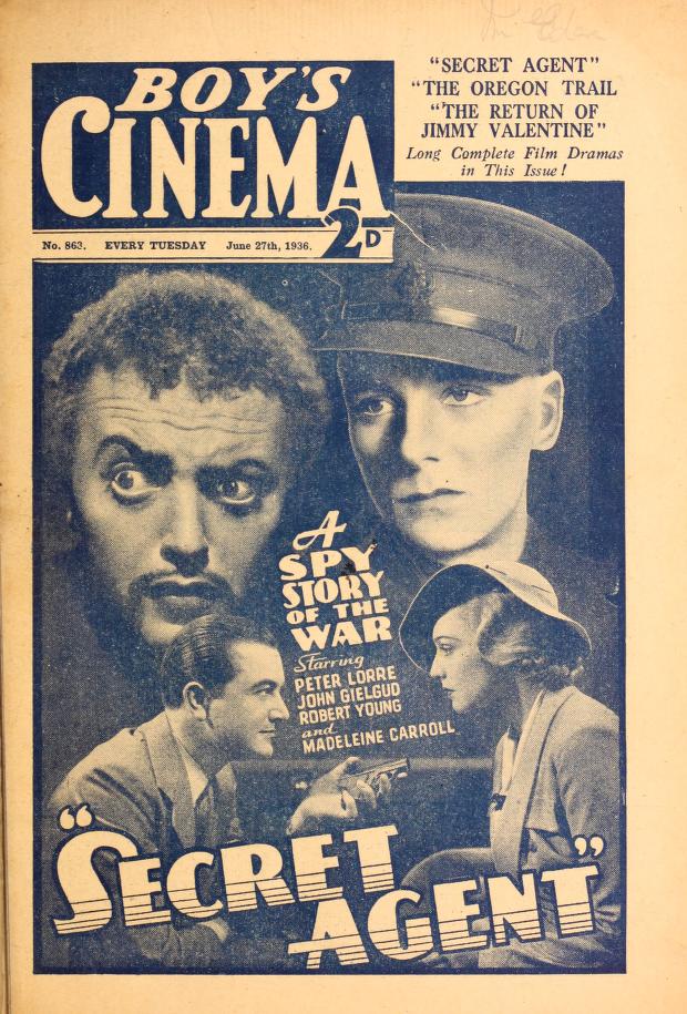 BOYS CINEMA magazine side cover Issue 863 27 June 1936