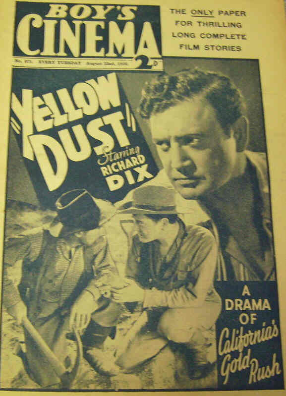 BOYS CINEMA magazine side cover Issue 871 22 August 1936