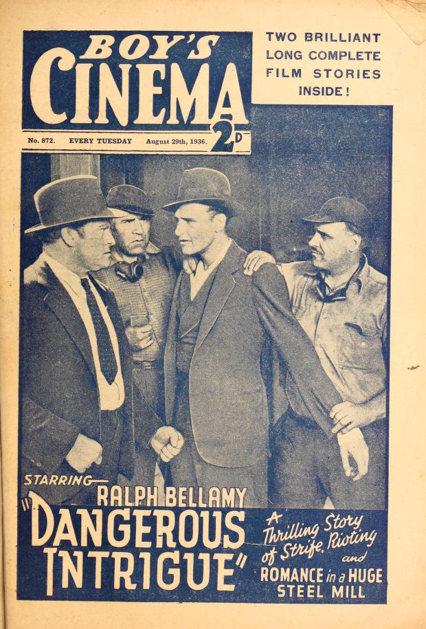 BOYS CINEMA magazine side cover Issue 872 29 August 1936